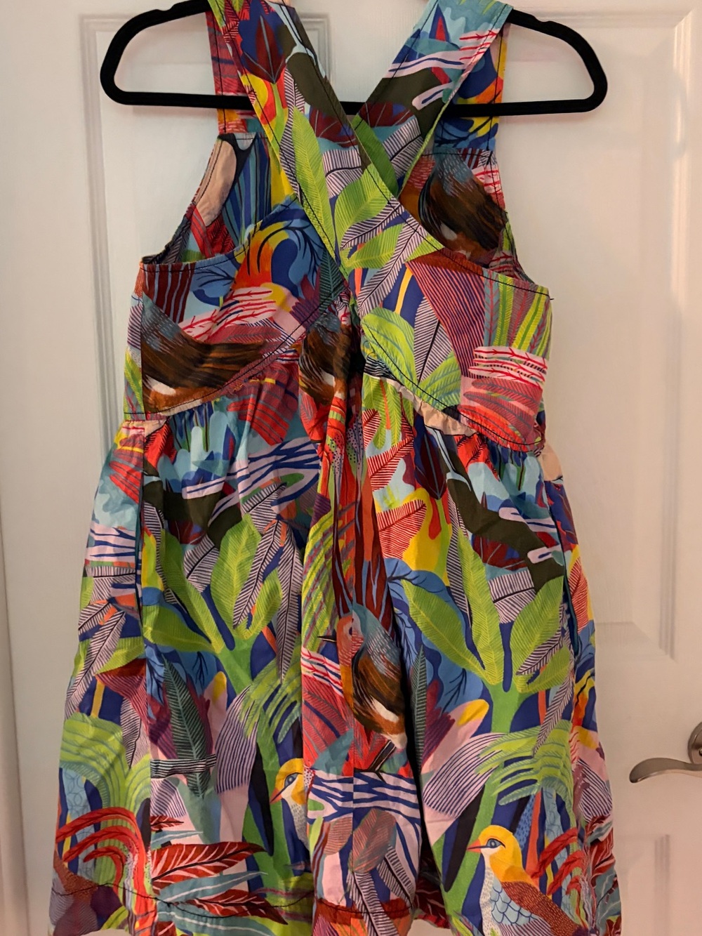 Anthropologie - Orange Sigal Tropical Multicolor Printed Sundress - Picture 2 of 5